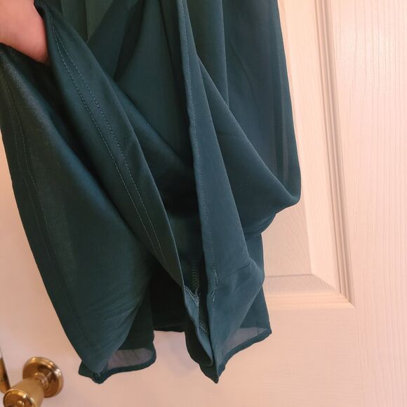 Francesca's Sleeveless Cocktail Party Dress Emerald Glass Beads, NWT, Size Small - Picture 4 of 13